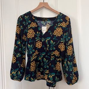 J Crew faux wrap top - tags still on